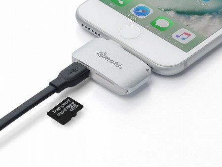 サンワダイレクト、iPhone/iPadの充電もできるLightning対応カードリーダー発売