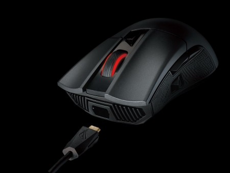 ASUS R.O.G.、左右スイッチを交換できるFPS向け高速ゲーミングマウス「ROG Gladius II」