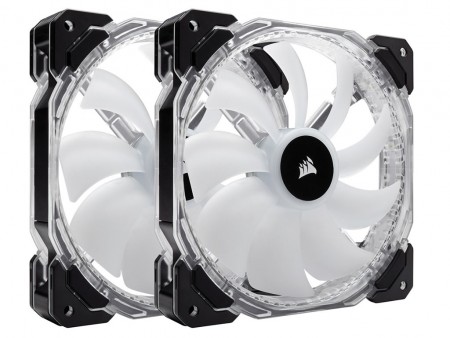 多彩なライティングモードを備えたLED 12個内蔵の140mm口径ファン、CORSAIR「HD140 RGB」