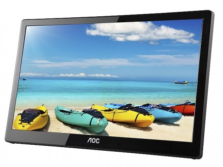 USBケーブル1本で接続できる15.6インチフルHDポータブル液晶、AOC「I1659FWUX」