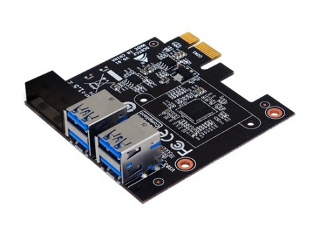 BIOSTAR、PCIe（x1）に4枚のVGAが接続できる採掘向け拡張カード「Crypto Mining Card」