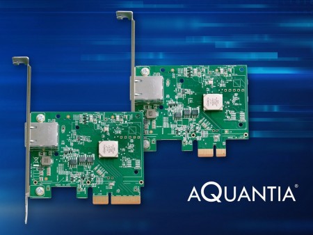 Aquantia、売価約130ドルの低価格10ギガビットLANカード「AQN-107」など2種