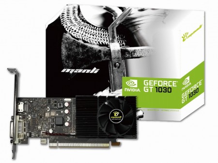1スロット＆ロープロ仕様のGeForce GT 1030搭載グラフィックスがManliから