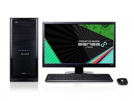 SENSE∞、NVIDIA Quadro P600とCore i7-7800X搭載のクリエイター向けミドルタワー