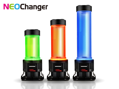 ENERMAX、256色LED内蔵のポンプ一体型リザーバー「NEOChanger」シリーズ