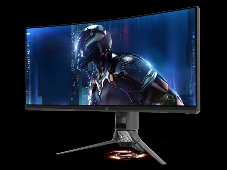 リフレッシュレート200Hzの高速描画に対応。35インチ4K HDRディスプレイ、ASUS「ROG SWIFT PG35VQ」