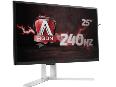 240Hz/G-Sync対応の24.5インチフルHDゲーミング液晶、AOC「AG251FG」