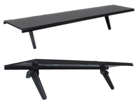 上海問屋、耐荷重6kgの「液晶モニター・テレビ固定用 小物収納トレイ 60cm」発売中