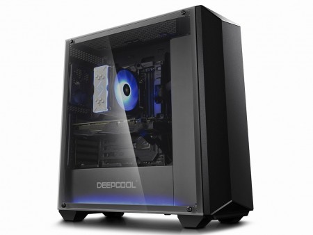 RGB LEDと強化ガラスパネル採用のミドルタワーPCケース、Deepcool「EARLKASE RGB」