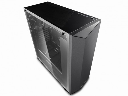 RGB LEDと強化ガラスパネル採用のミドルタワーPCケース、Deepcool「EARLKASE RGB」