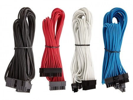 CORSAIR、電源ユニット向けドレスアップケーブル「Premium Individually Sleeved Cable」発売