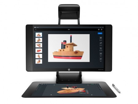 3Dスキャナ、プロジェクタ、タッチマットを統合したイマーシブPC、HP「Sprout Pro by HP G2」