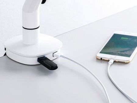 USB3.0ポート搭載のガス圧式3関節モニターアームがサンワダイレクトから