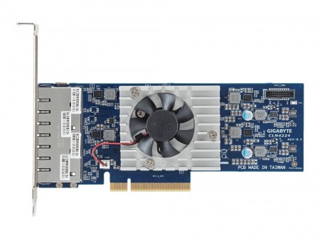 4ポートの10ギガビットLANを増設する、Intel「X550-AT2」デュアル搭載のLANカードがGIGABYTEから