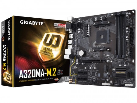 NVMe M.2 SSDが使えるA320チップ採用エントリーRyzenマザー、GIGABYTE「GA-A320MA-M.2」