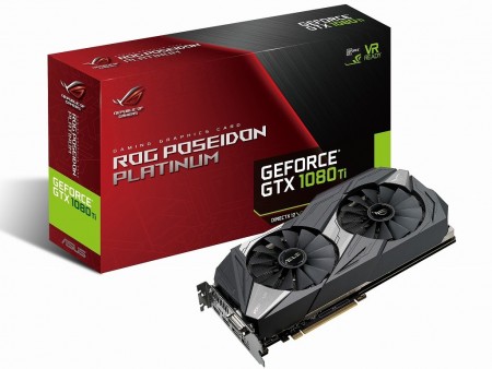 ASUS、水冷＆空冷ハイブリッドクーラー搭載の強力OC版「ROG-POSEIDON-GTX1080TI-P11G-GAMING」を発売