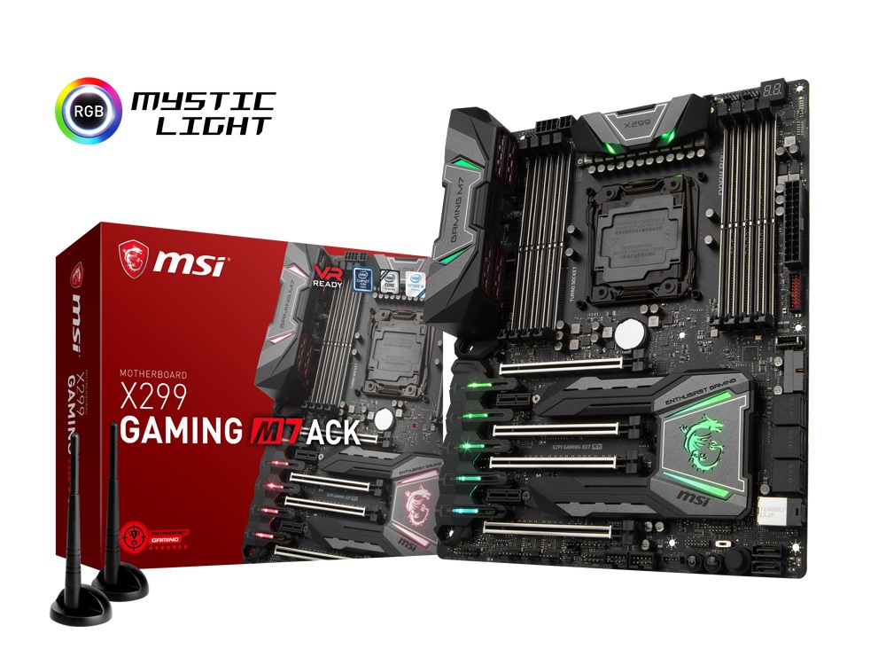 MSI、Core Xシリーズに対応するIntel X299マザーボード計4モデル、27日