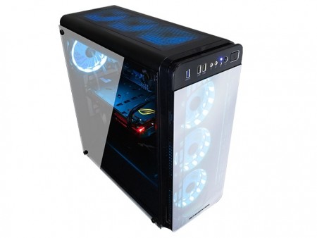 ミラー風フロントパネル採用のミドルタワーPCケース、XIGMATEK「Refract S1」