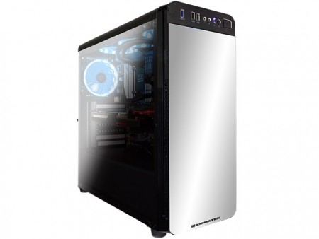 ミラー風フロントパネル採用のミドルタワーPCケース、XIGMATEK「Refract S1」