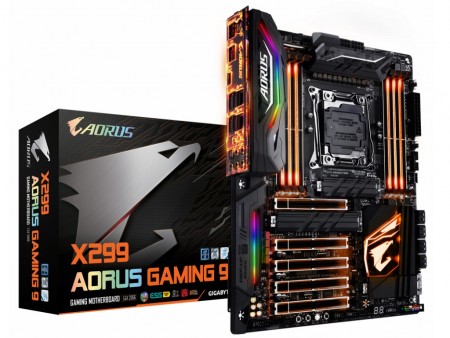 GIGABYTE、最上位「X299 AORUS Gaming 9」などX299ゲーミングマザー3種26日発売