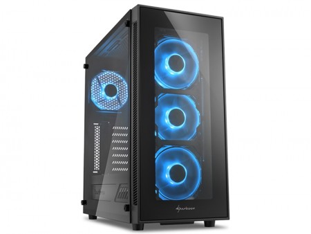 SHARKOON、前・左側面に強化ガラスを採用したLEDファン内蔵ケース「TG5」シリーズ
