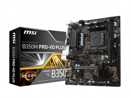 MSI、エントリークラスのシンプルなRyzen対応MicroATXマザー「B350M PRO-VD PLUS」など2製品