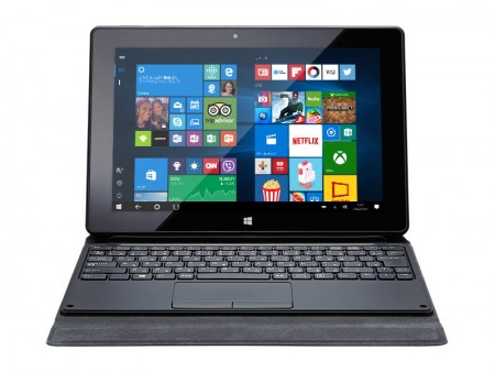 マウス、ノートスタイルにもなる10.1型Windows 10タブレット販売開始