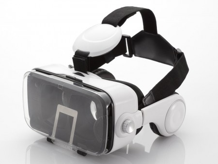 エレコム、ヘッドホン・イヤホンいらずの一体型VRゴーグル「P-VRGEH01」シリーズを発売