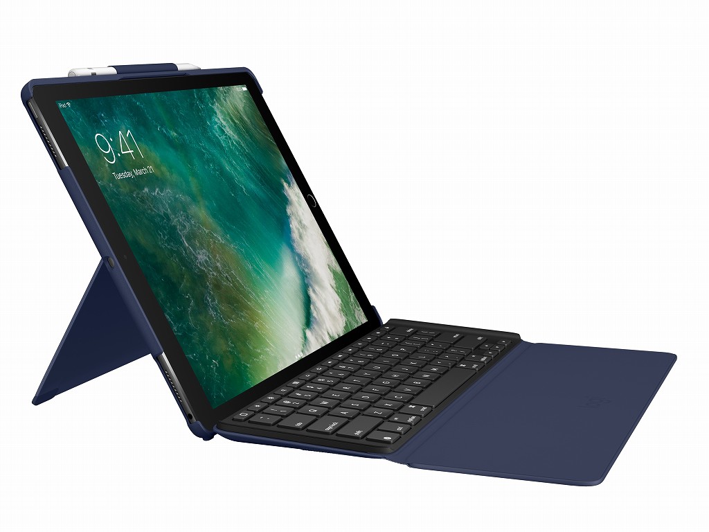 ペアリングも充電も不要、Smart Connector接続のスリムなiPad Pro用 