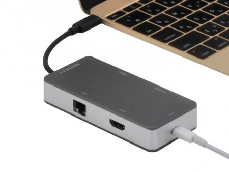 ノートPCの充電も同時にできるUSB Type-C対応マルチドック、センチュリー「Terminal C Ver.2」