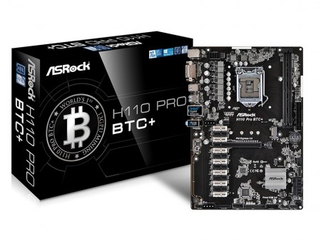 13枚のVGAが搭載できるBitCoin採掘向けマザーボード、ASRock「H110 PRO BTC+」