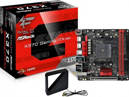 ASRock、Ryzen対応ゲーミングMini-ITXマザーボード「Fatal1ty X370 Gaming-ITX/ac」など2種、7月中旬発売