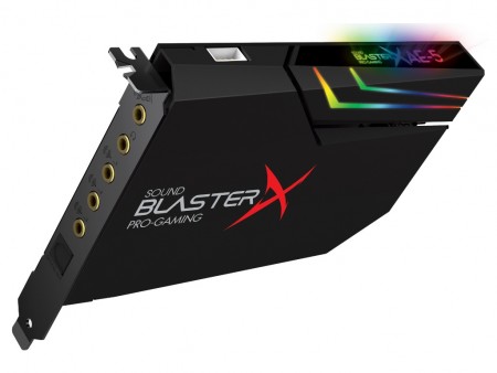 32bit/384KHz対応のESS製DAC搭載サウンドカード、Creative「Sound BlasterX AE-5」7月下旬発売