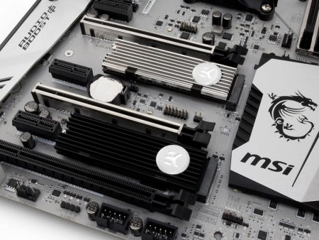 着脱が簡単なクリップ固定式M.2 SSDヒートシンク、EK Water Blocks「EK-M.2 NVMe Heatsink」