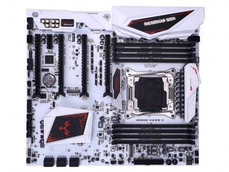 白 黒2色のカラバリを用意したintel X299搭載ゲーミングマザー Colorful Igame X299 Vulcan X エルミタージュ秋葉原