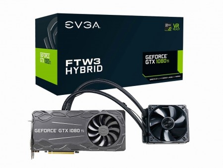 EVGA、ハイブリッドクーラー搭載のOC版「GTX 1080 Ti FTW3 HYBRID GAMING」を850ドルで発売