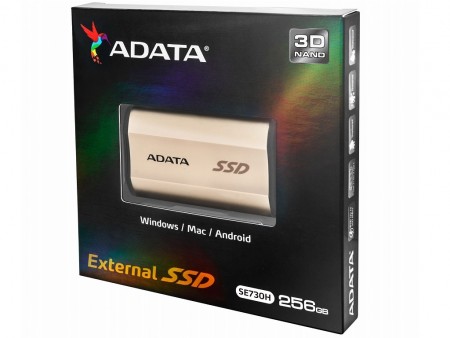 ADATA、3D NAND採用のタフネスポータブルSSD「SE730H」10月中旬発売