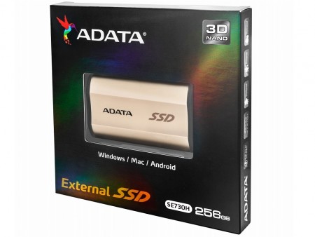 防塵・防水・耐衝撃仕様の3D TLC NAND採用ポータブルSSD、ADATA「SE730H」シリーズ