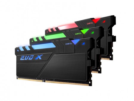 マザーボードのRGBコントロールに対応するDDR4メモリ、GeIL「DDR4 EVO X」シリーズ