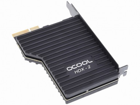 Alphacool、変換カードタイプのNVMe SSD専用ヒートシンク「Eisblock HDX」シリーズ