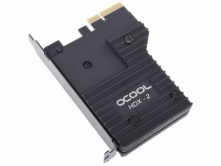 Alphacool、変換カードタイプのNVMe SSD専用ヒートシンク「Eisblock HDX」シリーズ