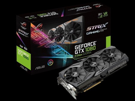 ASUS、11Gbpsの高速メモリを採用するGTX 1080「ROG-STRIX-GTX1080-A8G-11GBPS」