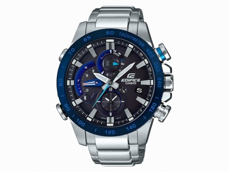 カシオ、スマホ連携対応でレーシング向け機能も備えた高機能ウォッチ「RACE LAP CHRONOGRAPH EQB-800」