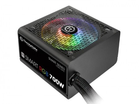 256色カラーRGB対応のショートサイズ80PLUS電源、Thermaltake「Smart RGB」シリーズ
