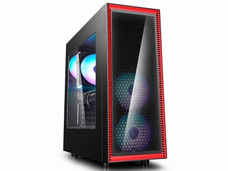 フロントミラーパネル採用のミドルタワーケース、Deepcool「VISCKASE」