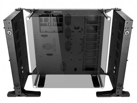 2面の拡張シャーシを備えた大型オープンフレーム型ケース、Thermaltake「Core P7 TG」8月4日発売