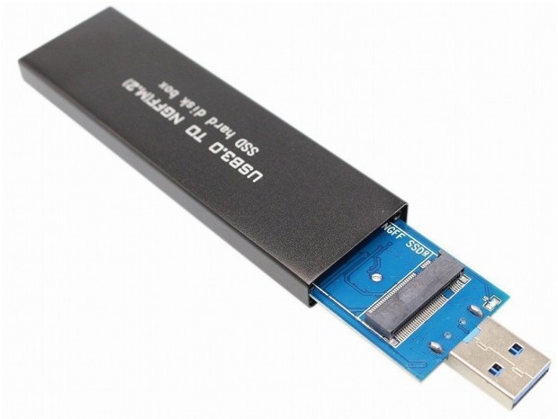 Sintech、M.2 SSDをUSBメモリ化するケース「ST-M2U3C-U80」