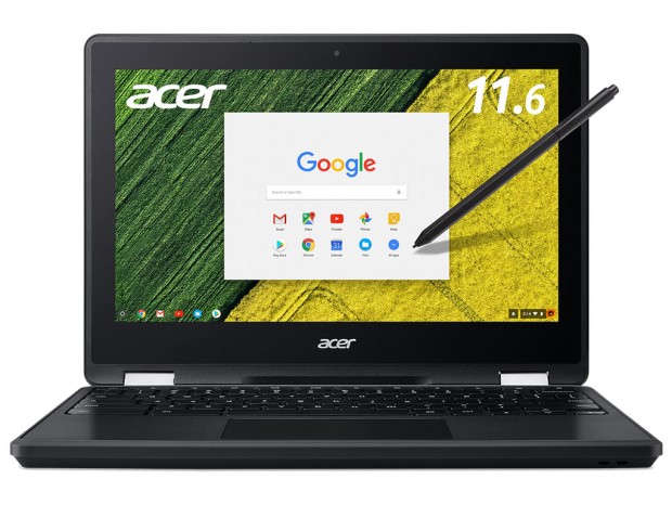 エイサー、ワコム製スタイラス入力対応の11.6型コンバーチブルChromebook