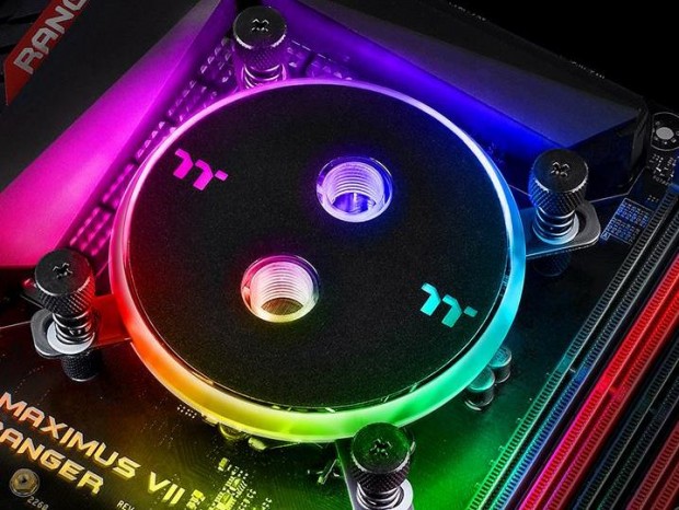 12個のLEDを個別設定できる汎用ウォーターブロックがThermaltake「Pacific」シリーズから