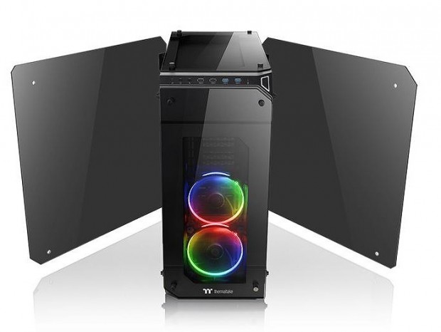 4面強化ガラスパネル採用のフルタワーPCケース、Thermaltake「View 71 TG」シリーズ